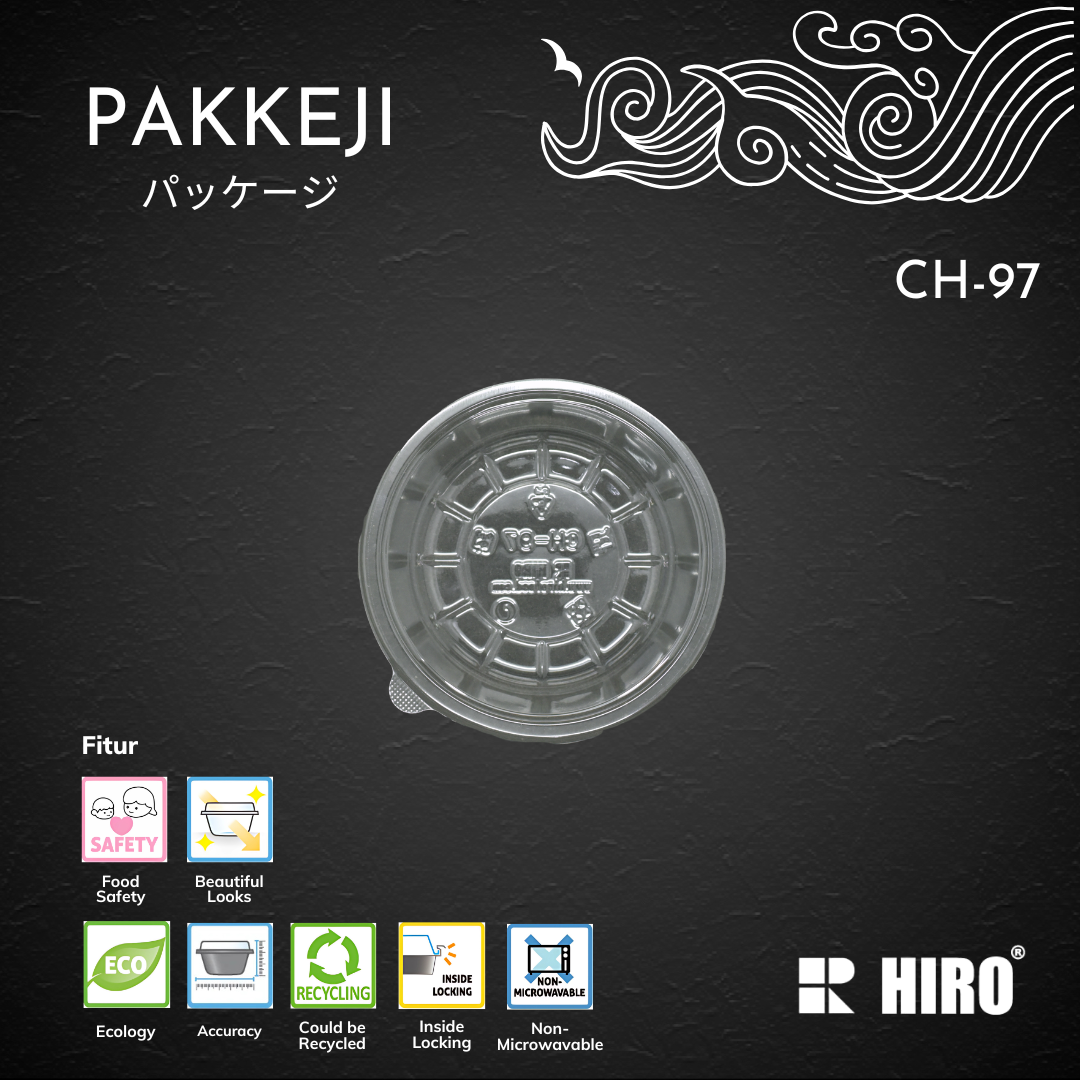 DISPLAY - CH-97 TRANSPARENT - HIRO FOOD - Gambar 2
