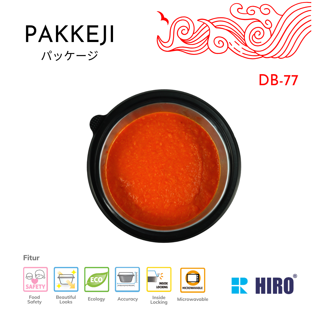 SAUCE CUP - DB-77 BLACK - HIRO FOOD - Gambar 4
