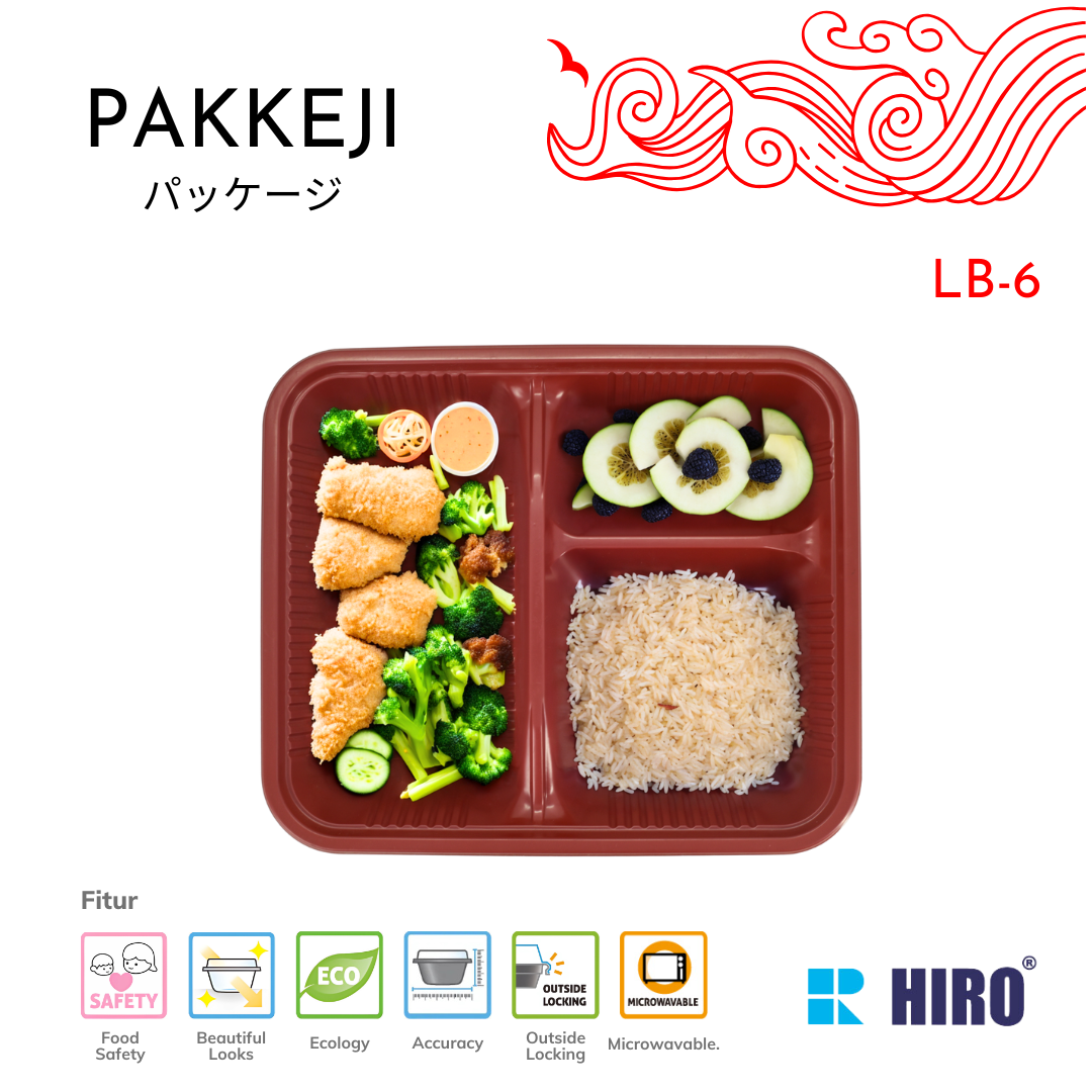 LUNCH BOX - LB-6 R&B - HIRO FOOD - Gambar 4