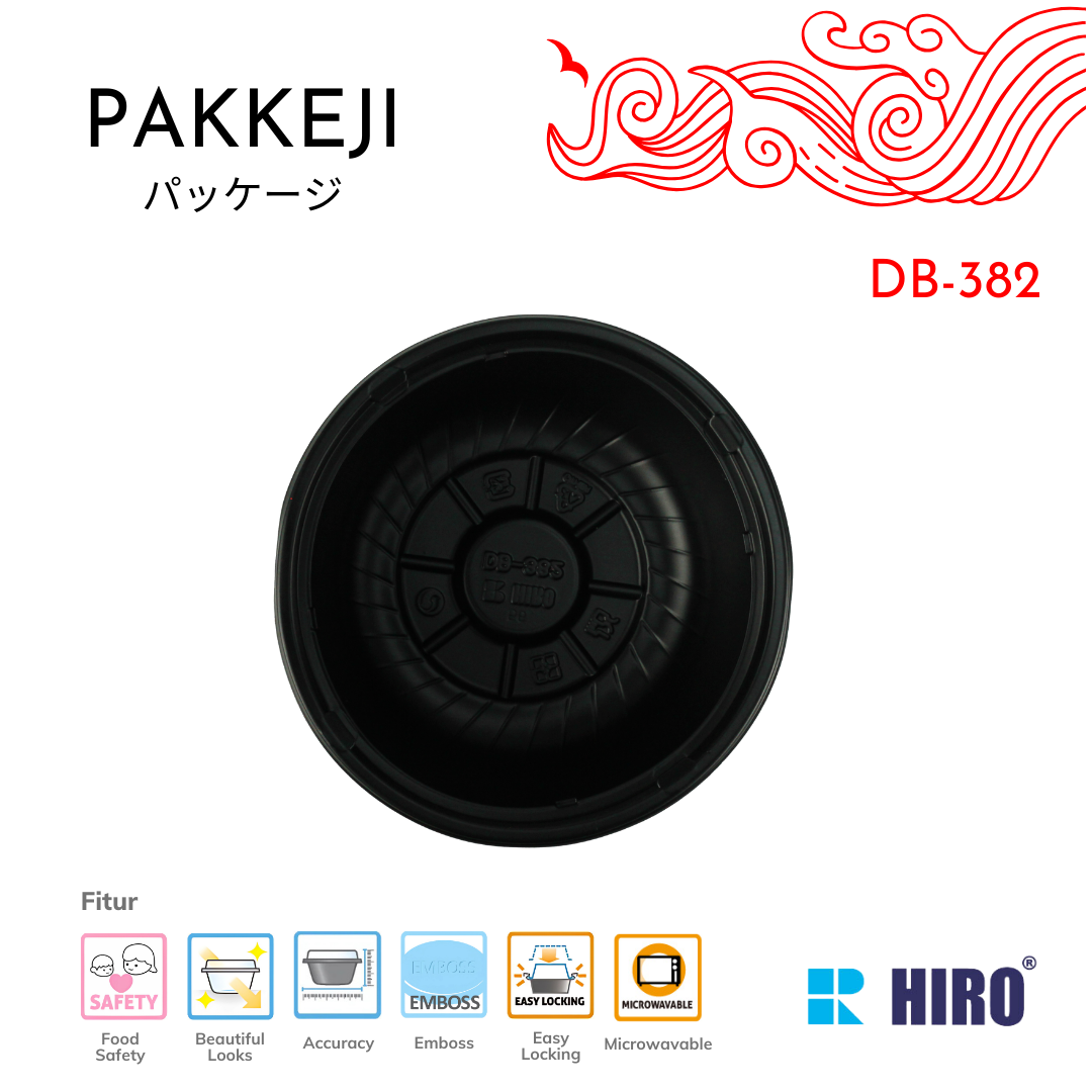 BOWL - DB-382 BLACK - HIRO FOOD - Gambar 3