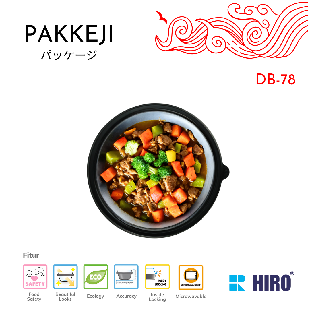 BOWL - DB-78 BLACK - HIRO FOOD - Gambar 4