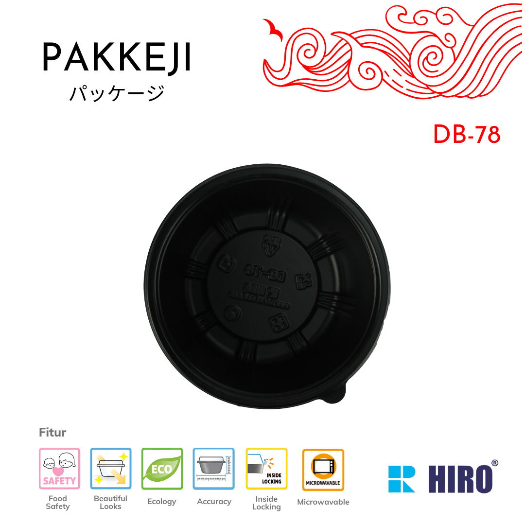 BOWL - DB-78 BLACK - HIRO FOOD - Gambar 3