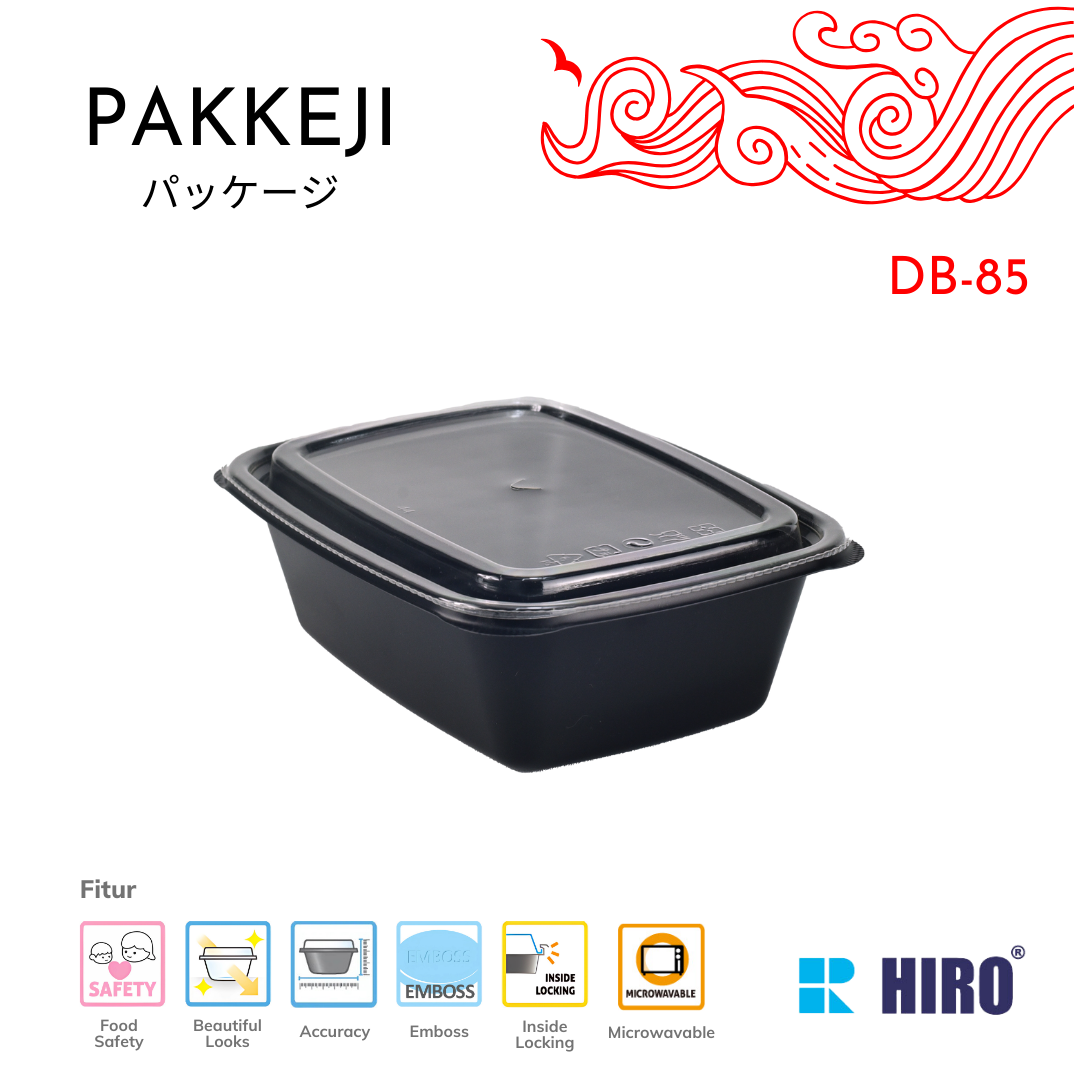 SIDE DISH - DB-85 BLACK - HIRO FOOD