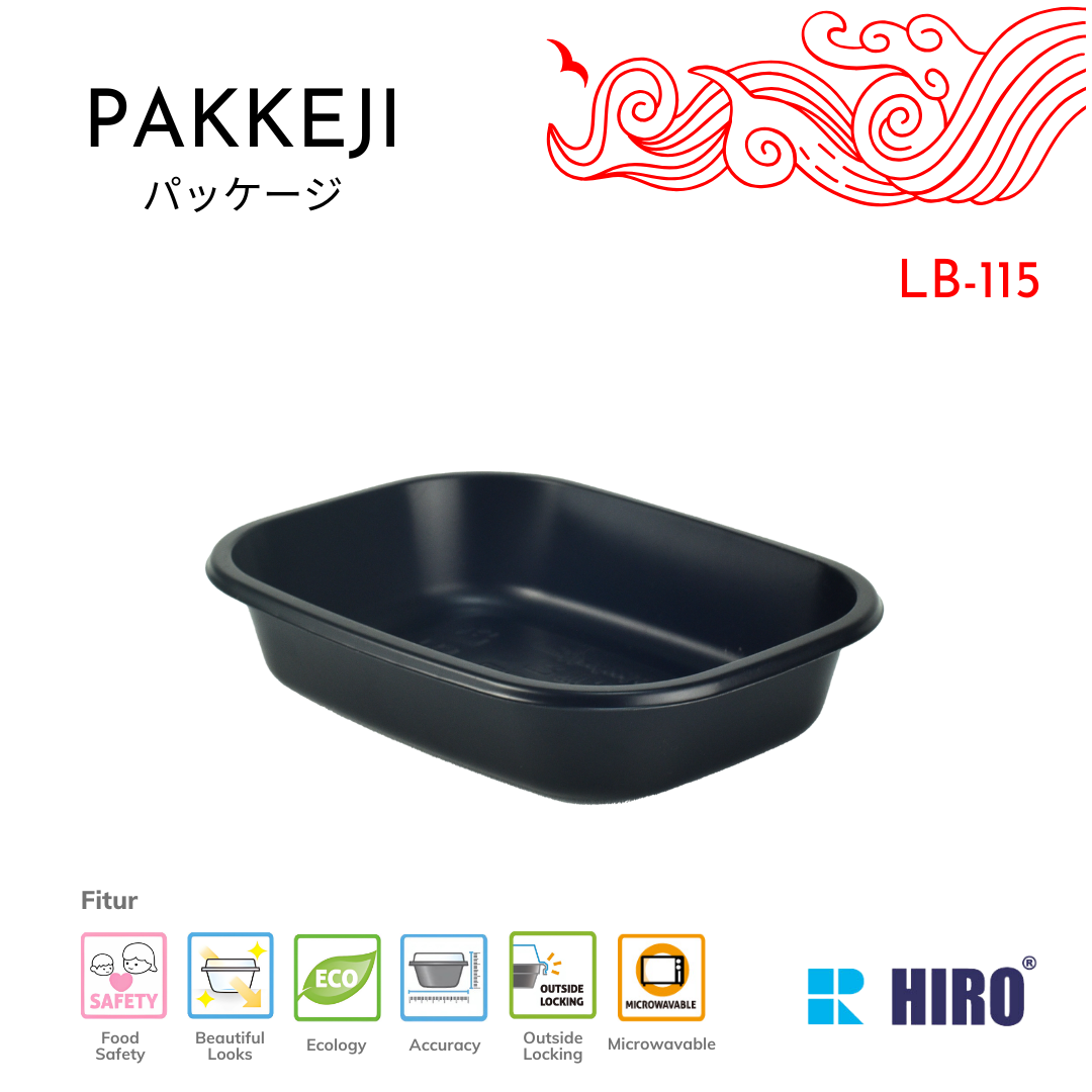 SIDE DISH - LB-115 BLACK - HIRO FOOD - Gambar 2
