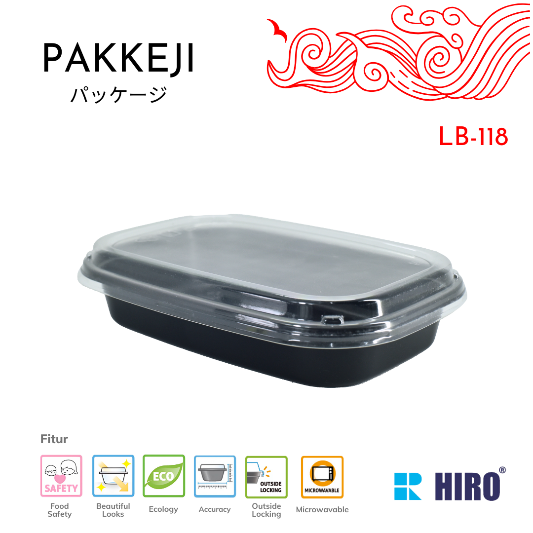 SIDE DISH - LB-118 BLACK - HIRO FOOD