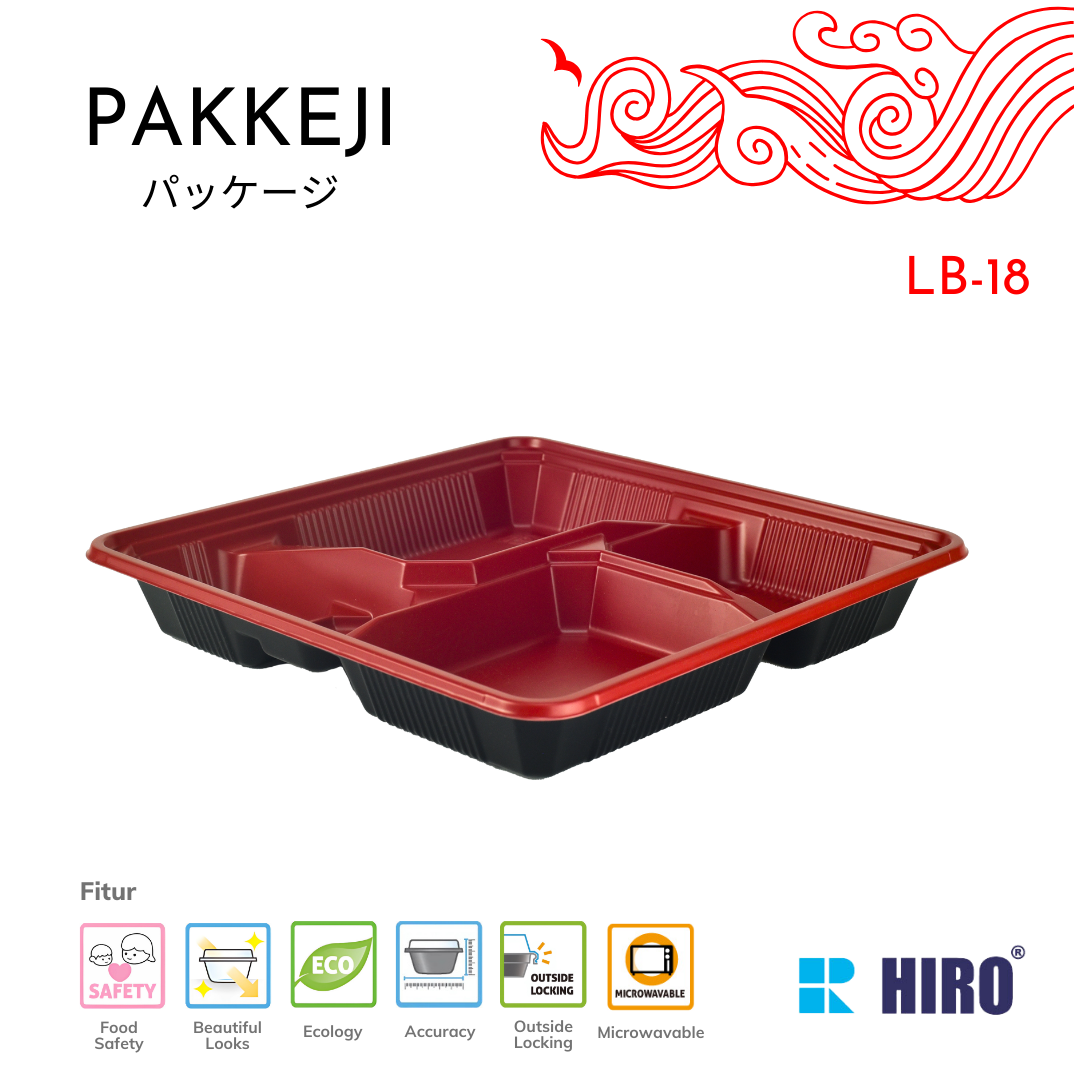 LUNCH BOX - LB-18 R&B - HIRO FOOD - Gambar 2
