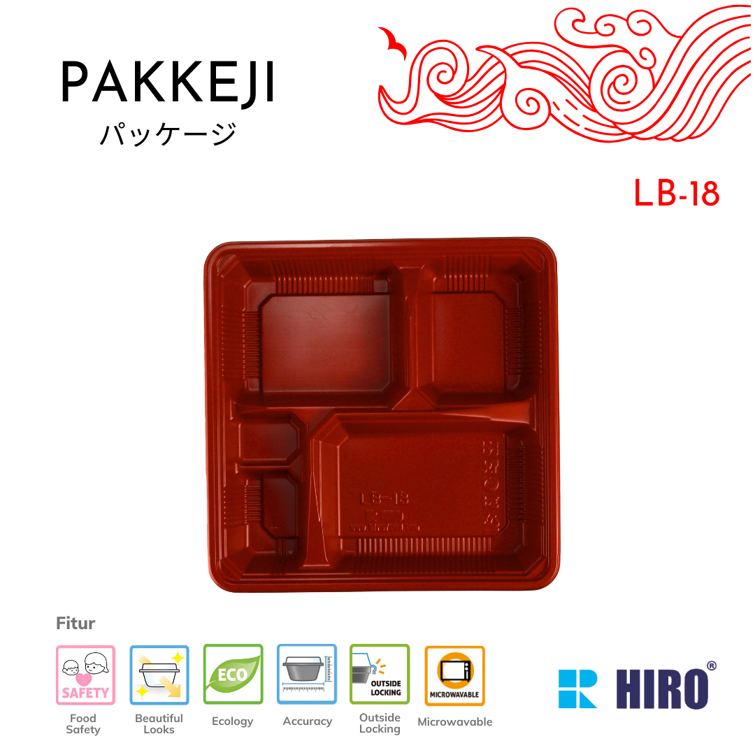 LUNCH BOX - LB-18 R&B - HIRO FOOD - Gambar 3