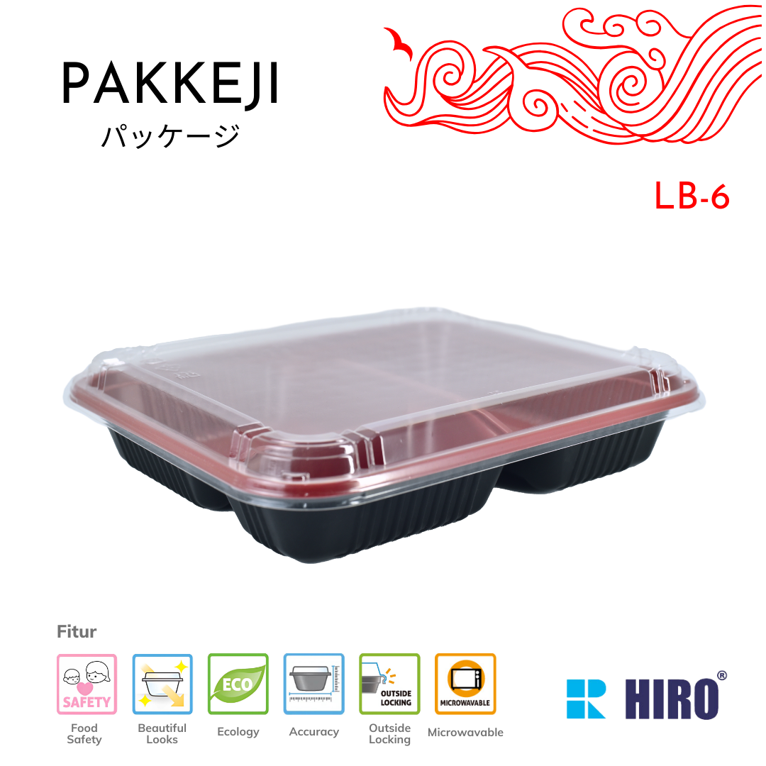 LUNCH BOX - LB-6 R&B - HIRO FOOD
