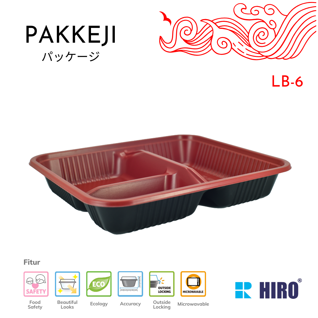 LUNCH BOX - LB-6 R&B - HIRO FOOD - Gambar 2