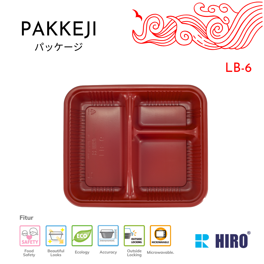 LUNCH BOX - LB-6 R&B - HIRO FOOD - Gambar 3