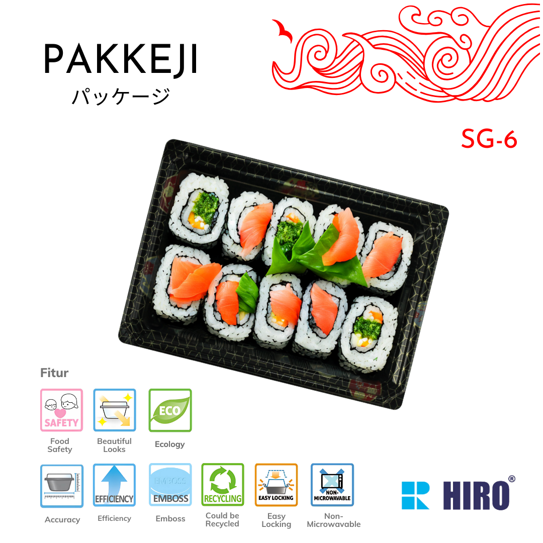 SUSHI TRAY - SG-6 SAKURA - HIRO FOOD - Gambar 4