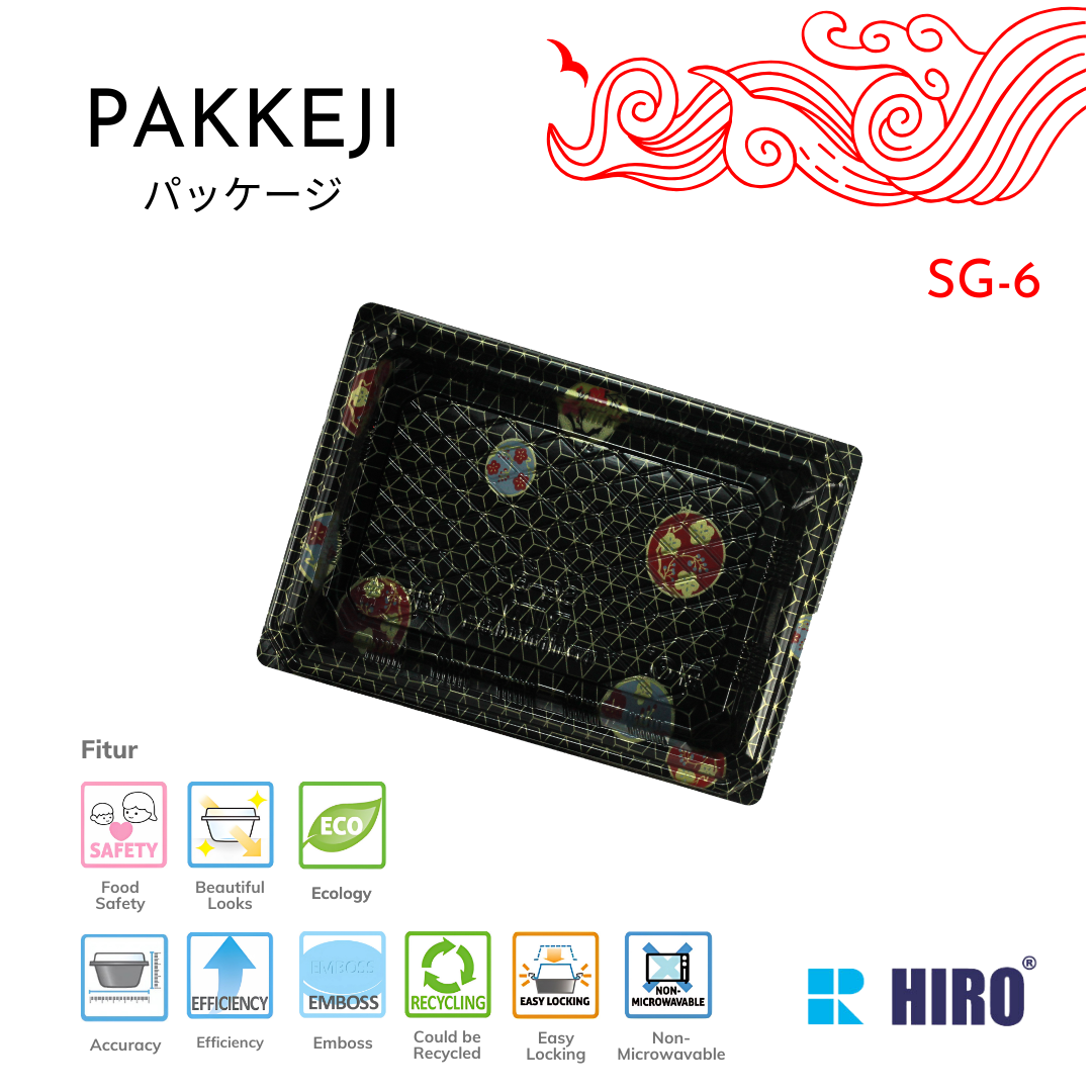 SUSHI TRAY - SG-6 SAKURA - HIRO FOOD - Gambar 3
